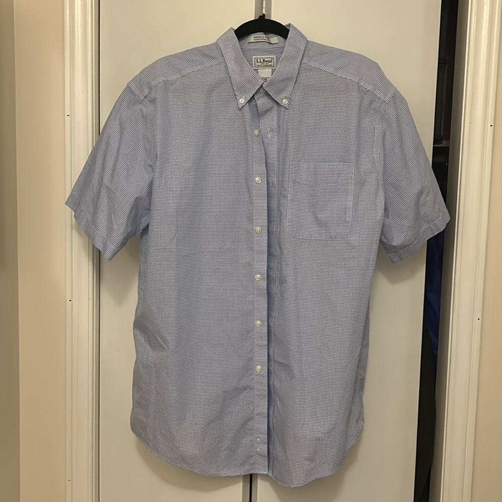 Llbean Blue Button Down - image 1